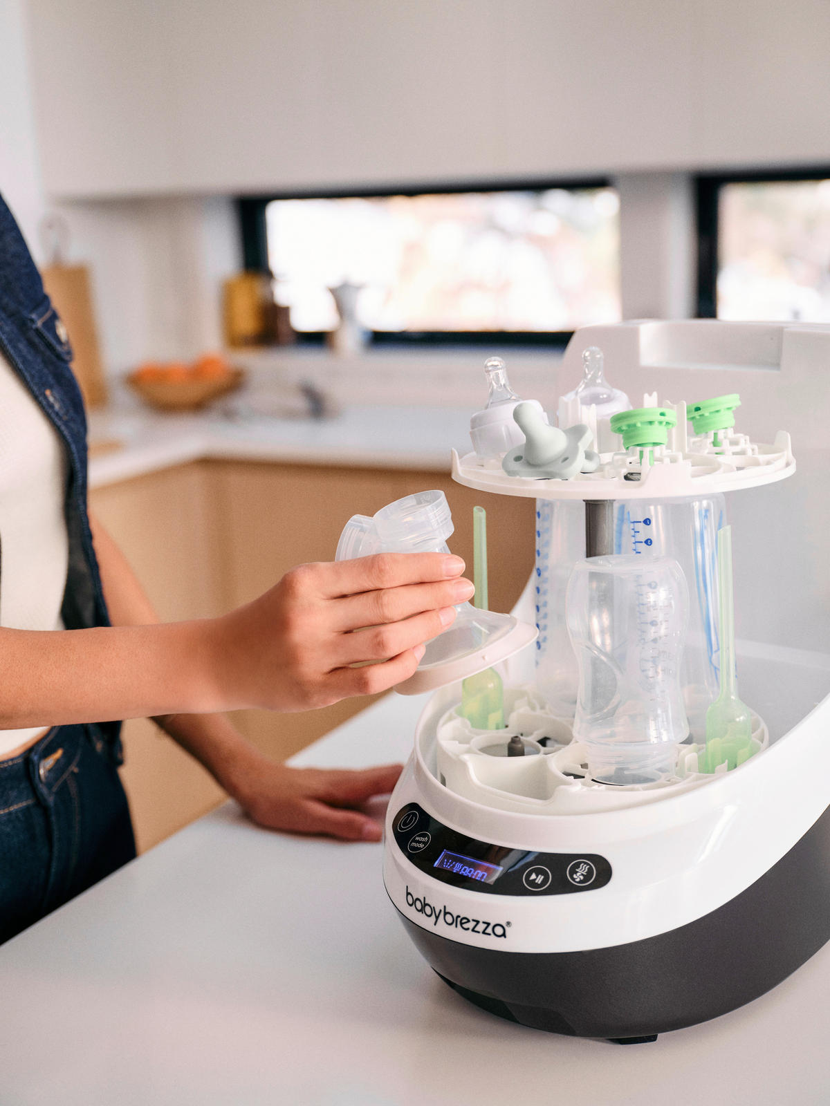 DAMPFSTERILISATOR Bottle Washer Pro  - Schwarz/Weiß, Basics, Kunststoff (24/38.7/46cm) - Baby Brezza