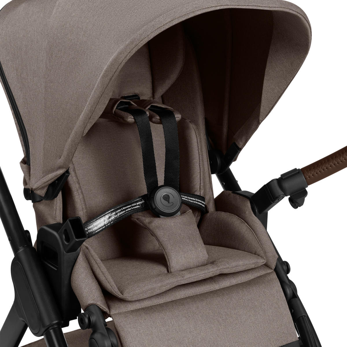 KINDERWAGEN  Samba 2  Nature  - Graubraun/Schwarz, Basics, Textil/Metall (60/108/88cm) - ABC Design