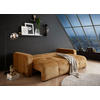 BÄDDSOFFA i chenille guldfärgad  - svart/guldfärgad, Klassisk, textil/plast (235/88/120cm) - MID.YOU
