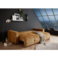 BÄDDSOFFA i chenille guldfärgad  - svart/guldfärgad, Klassisk, textil/plast (235/88/120cm) - MID.YOU