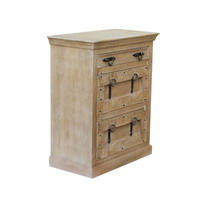 SCHUHSCHRANK Mangoholz massiv Naturfarben  - Schwarz/Naturfarben, Design, Holz/Metall (85/102/45cm) - MID.YOU