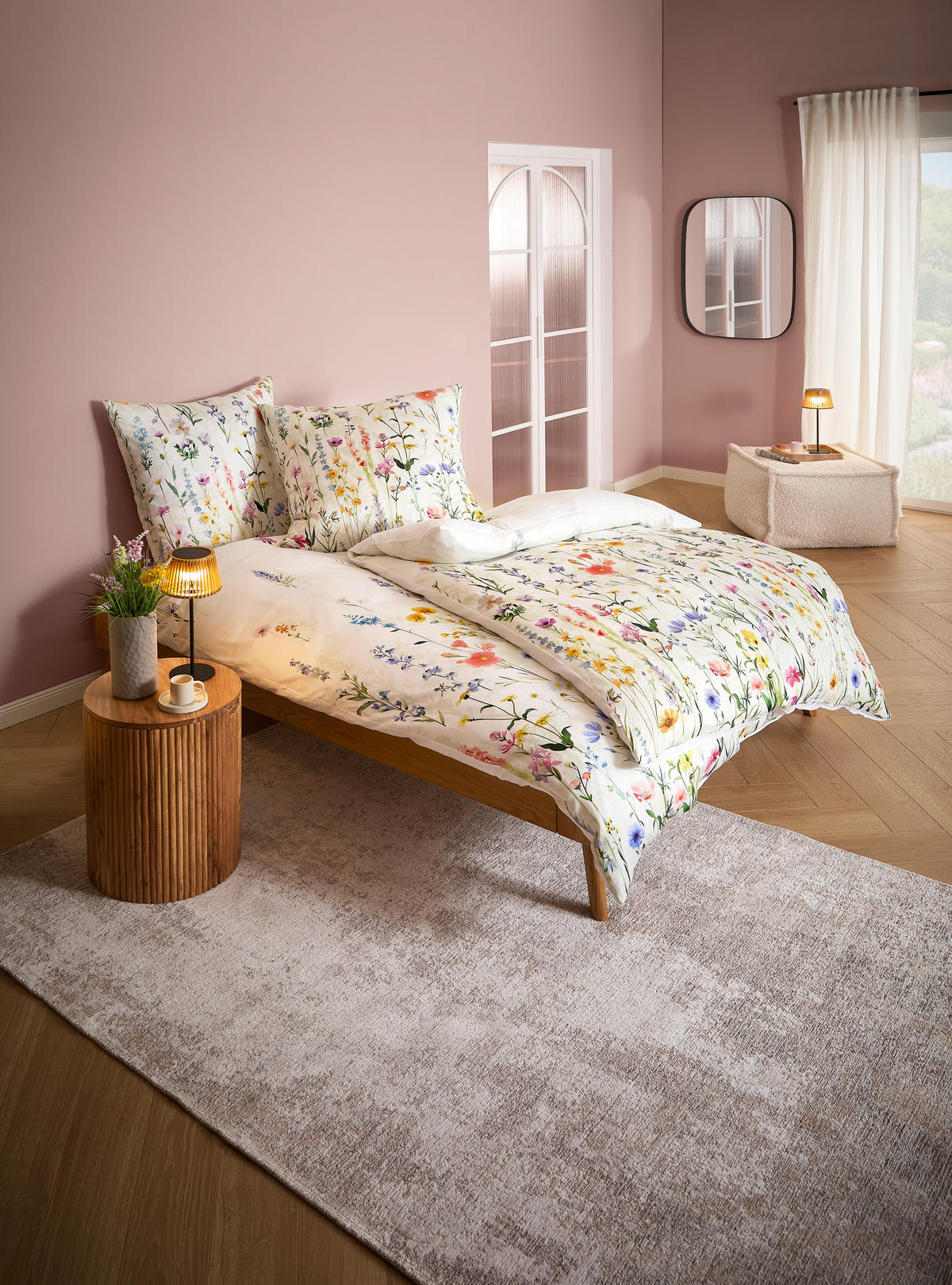 WENDEBETTWÄSCHE Satin 135/200 cm  - Multicolor, Textil (135/200cm) - Bio:Vio