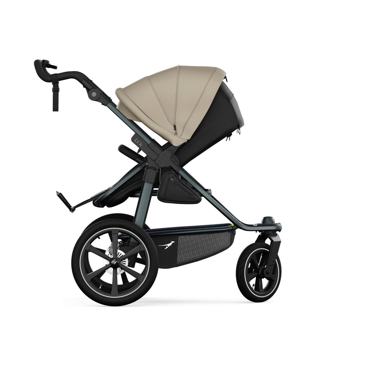 KOMBIKINDERWAGEN  tfk pro 2-in-1 Kombikinderwagen  sand  - Sandfarben/Anthrazit, Basics, Textil/Metall (66/118/110cm) - TFK
