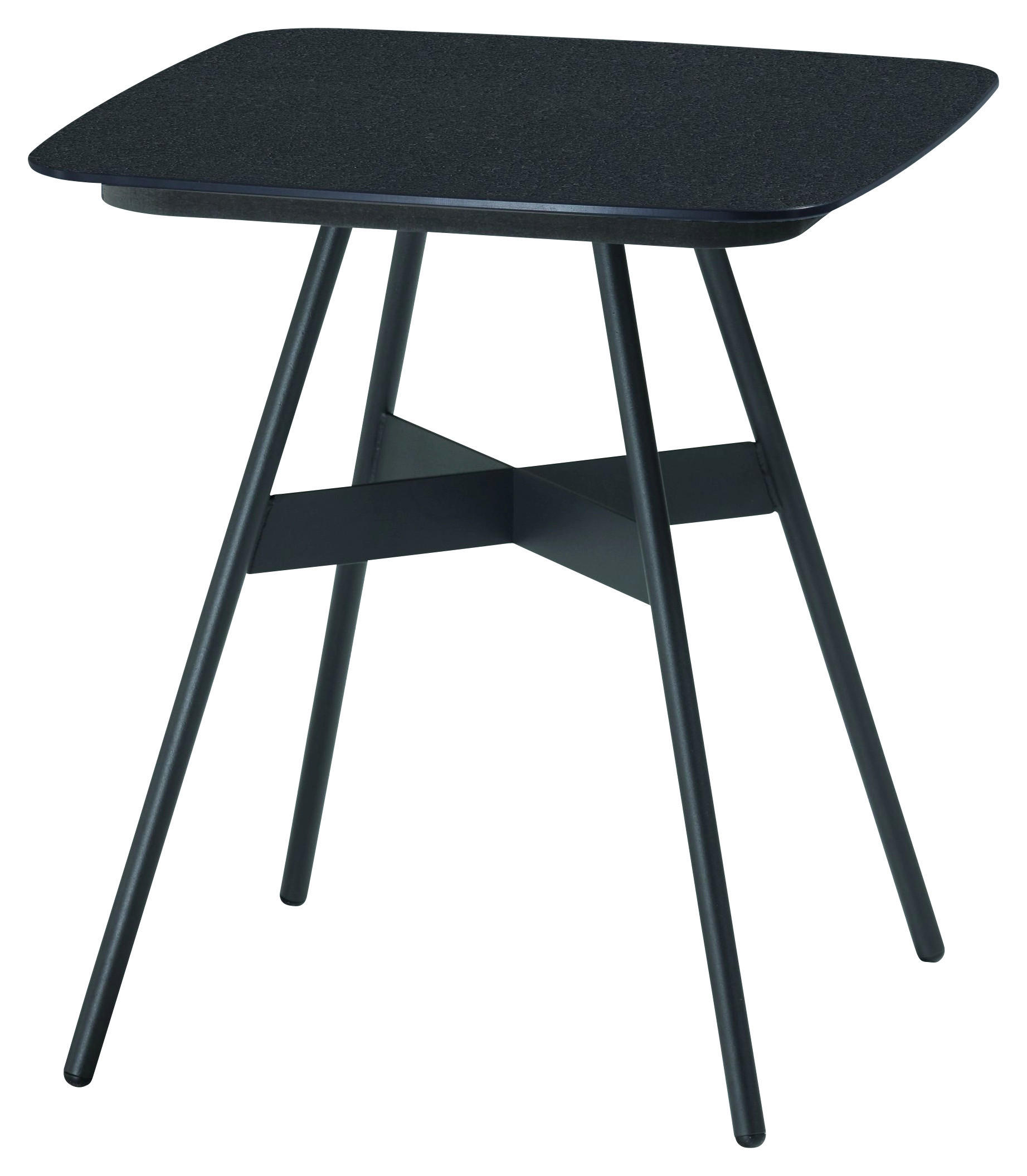 COUCHTISCH in Metall, Keramik 43/43/49 cm  - Dunkelgrau/Anthrazit, Design, Keramik/Metall (43/43/49cm) - Venjakob