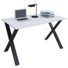 SCHREIBTISCH 140/80/76 cm  in Schwarz, Weiß  - Schwarz/Weiß, MODERN, Holzwerkstoff/Metall (140/80/76cm) - MID.YOU