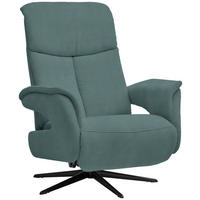 RELAXSESSEL Textil Petrol  - Petrol/Schwarz, Design, Textil/Metall (78/101/88cm) - Welnova