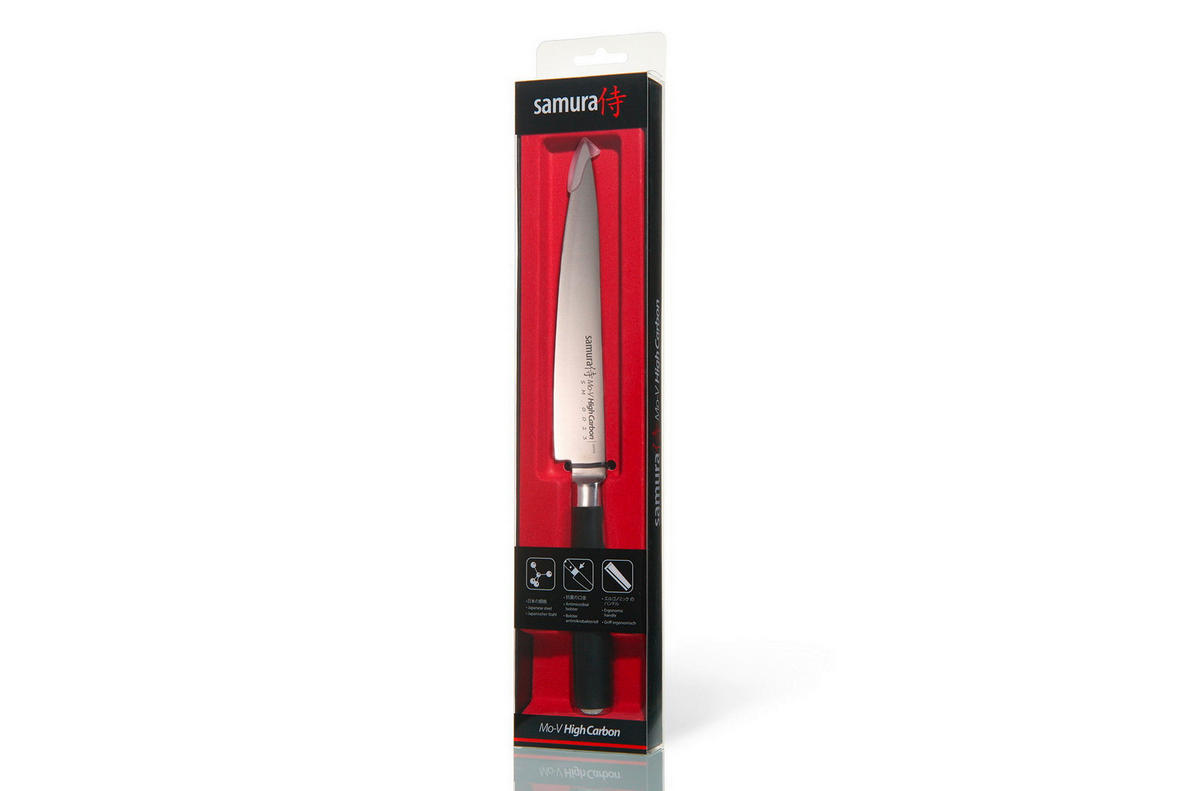 NOŽ UNIVERZALNI  MO-V        27 cm    oplemenjeni čelik - srebrne boje/crna, Basics, drvni materijal/metal (27cm) - Samura