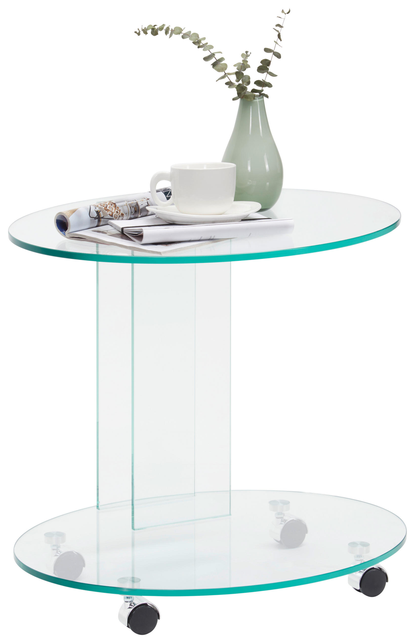 BEISTELLTISCH in Glas 55/45/51 cm  - Design, Glas (55/45/51cm) - Xora