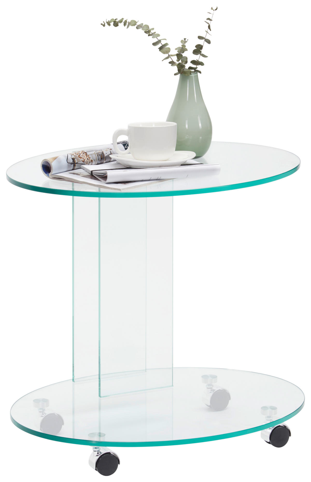 BEISTELLTISCH in Glas 55/45/51 cm  - Design, Glas (55/45/51cm) - Xora