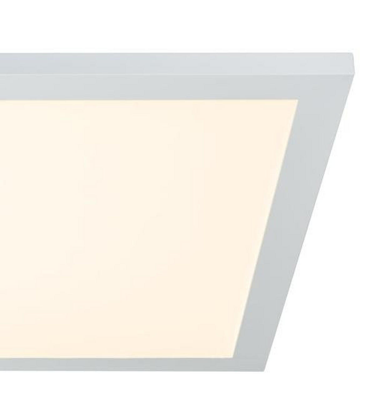 LED-DECKENLEUCHTE 45/45/5,5 cm    - Opal/Weiß, Basics, Kunststoff/Metall (45/45/5,5cm) - Novel