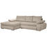 WOHNLANDSCHAFT in Textil Beige - Chromfarben/Beige, Design, Kunststoff/Textil (173/294cm) - Carryhome WOHNLANDSCHAFT in Textil Beige - Chromfarben/Beige, Design, Kunststoff/Textil (173/294cm) - Carryhome