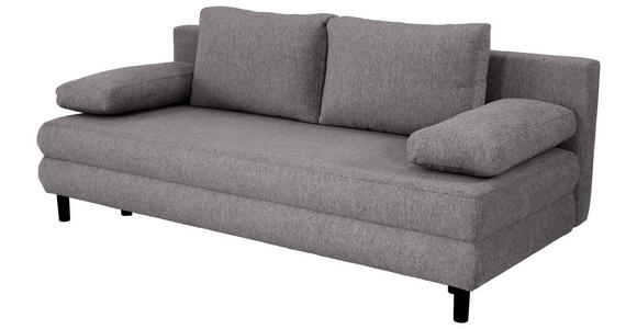 SCHLAFSOFA Lia in Webstoff Anthrazit  - Anthrazit/Schwarz, Design, Textil/Metall (197/84/92,5cm) - Hom`in