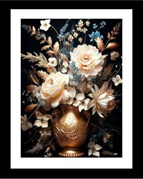 BILD Blumen  - Multicolor, Basics, Textil (40/50/1,5cm) - Euroart