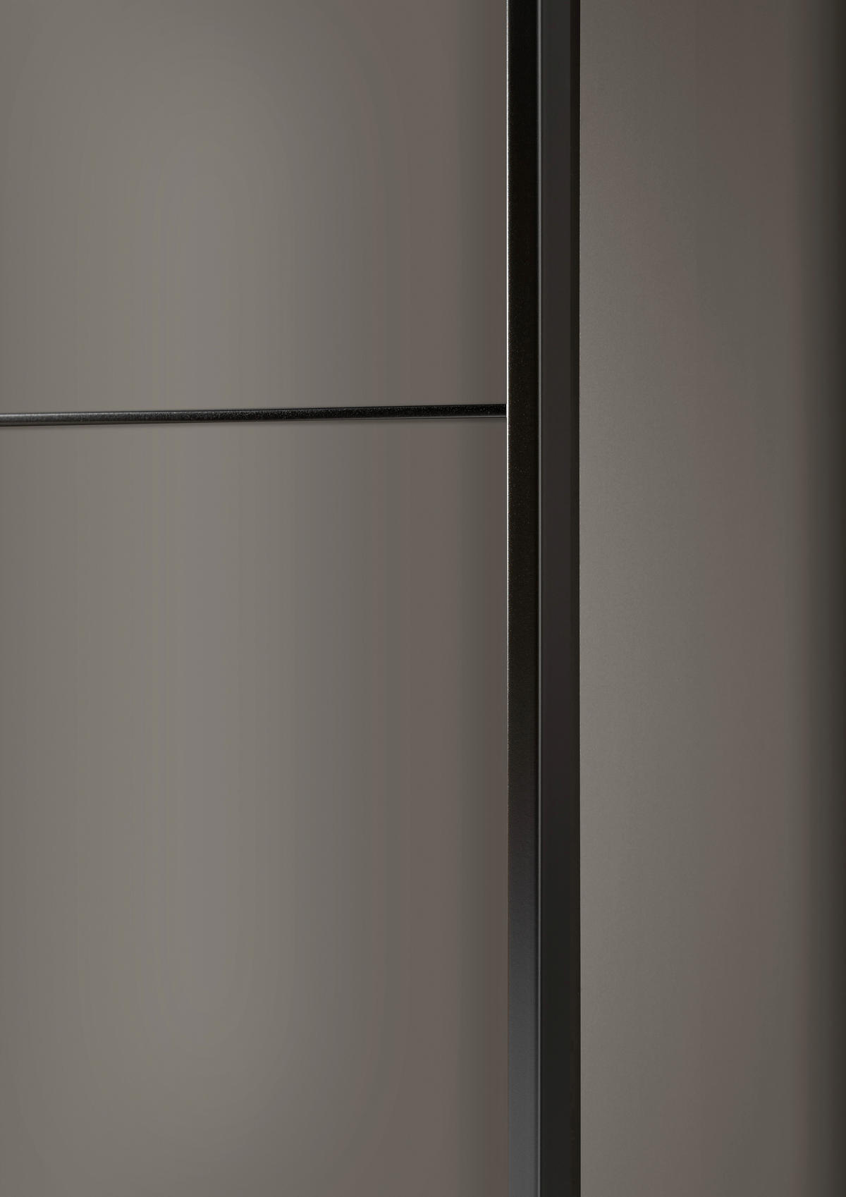 SCHWEBETÜRENSCHRANK 225/217/67 cm,  in Schwarz, 3 Tür(en)  - Schwarz, MODERN, Holzwerkstoff/Metall (225/217/67cm) - Chameo