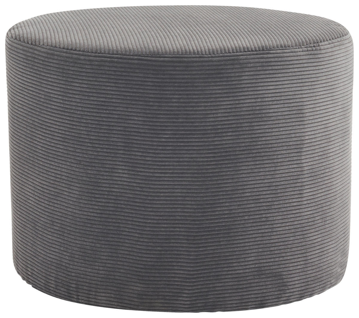 POUF Cord Grau 55/40/55 cm  - Grau, MODERN, Textil (55/40/55cm) - P & B