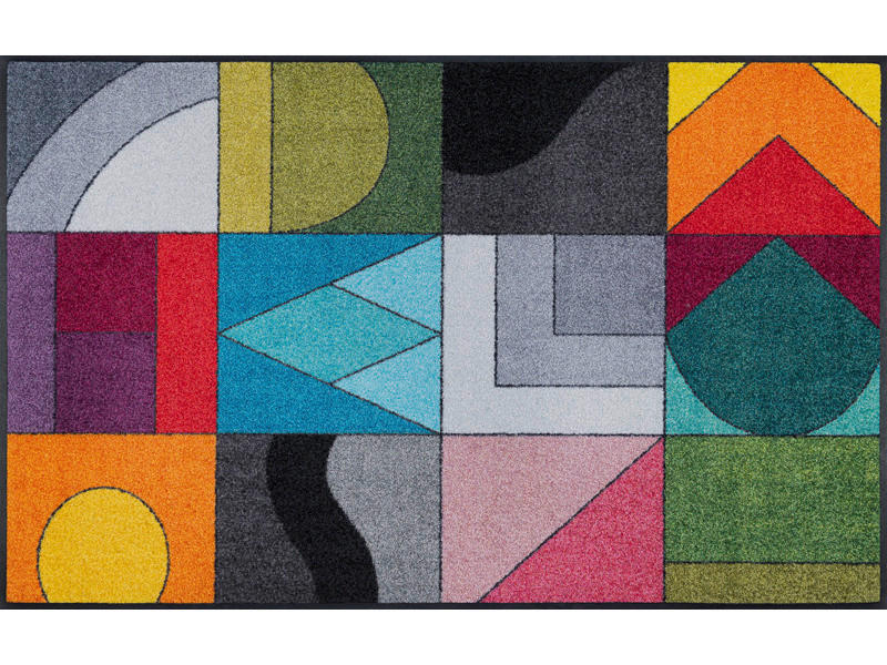 FUßMATTE  75/120 cm  Multicolor  - Multicolor, KONVENTIONELL, Kunststoff/Textil (75/120cm) - wash+dry