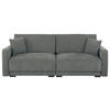 2-SITZER-SOFA in Chenille Grau  - Schwarz/Grau, Konventionell, Kunststoff/Textil (233/90/110cm) - MID.YOU