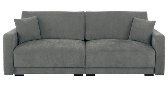 2-SITZER-SOFA in Chenille Grau  - Schwarz/Grau, KONVENTIONELL, Kunststoff/Textil (233/90/110cm) - Carryhome