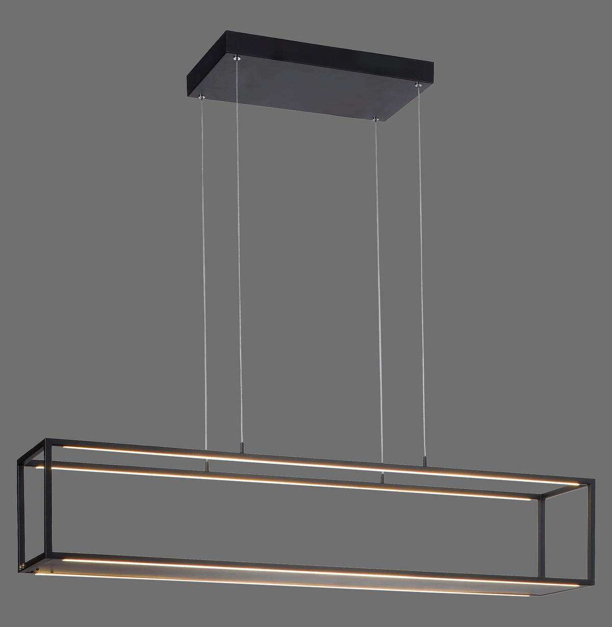 VISEČA LED-SVETILKA  Contura 42 W/960 lm/3000 K/230 V/ - črna, Trendi, kovina/umetna masa (105/20/120cm)