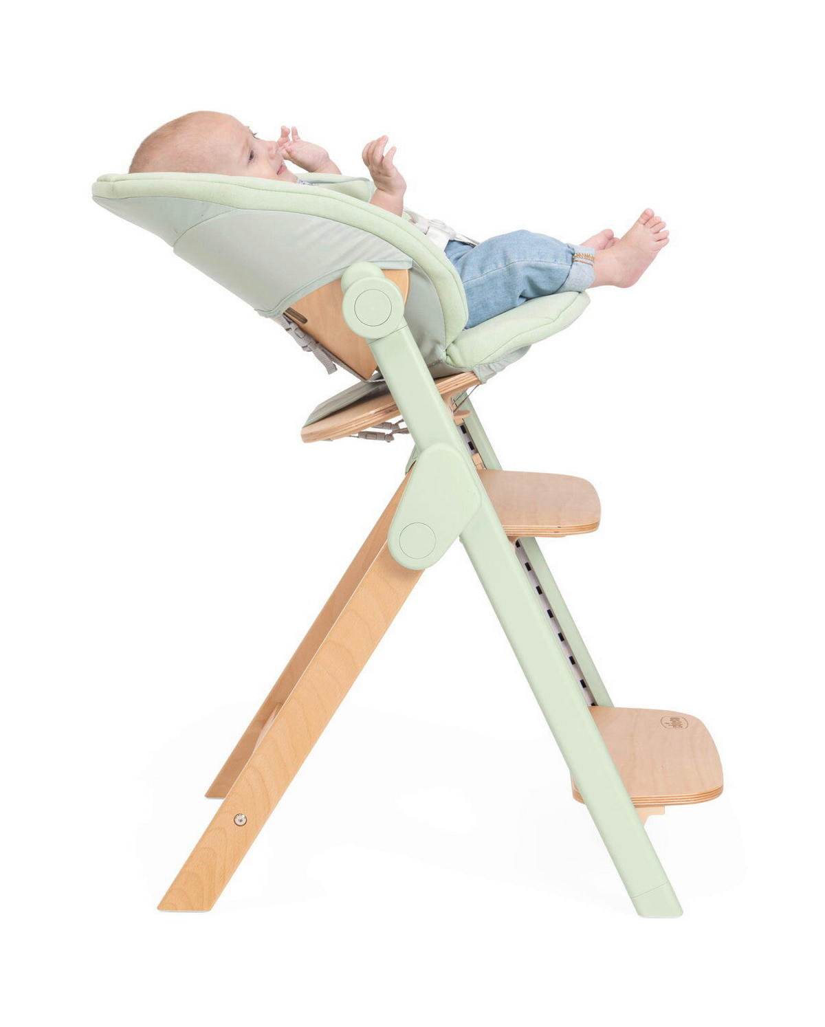 HOCHSTUHL Meraviglia Buchefarben, Olivgrün Olive/Buche  - Buchefarben/Olivgrün, Basics, Holz/Kunststoff (44/63-83/55cm) - Chicco