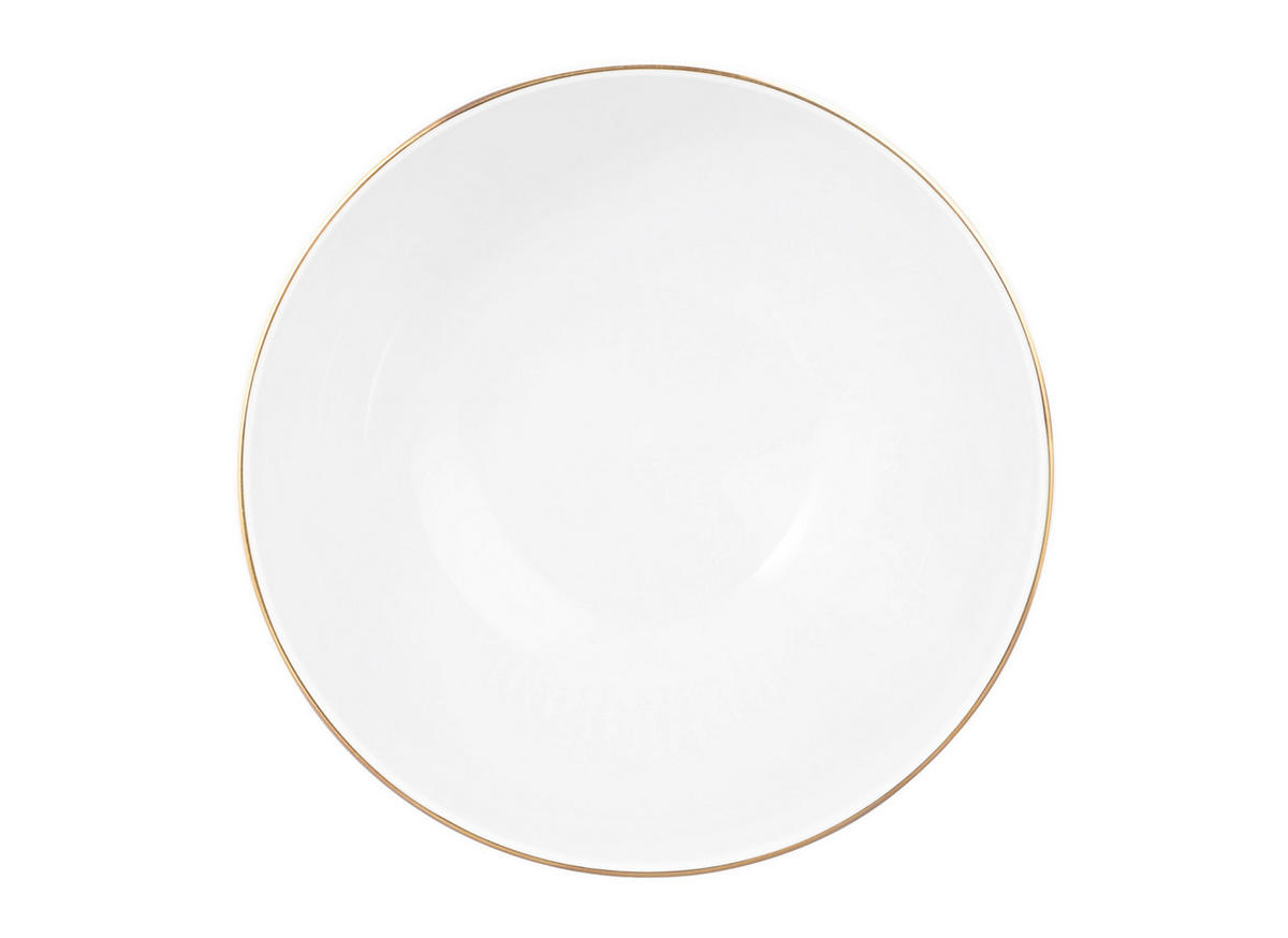 FRUKOSTSKÅL 15 cm  - vit/guldfärgad, Klassisk (15cm) - Seltmann Weiden