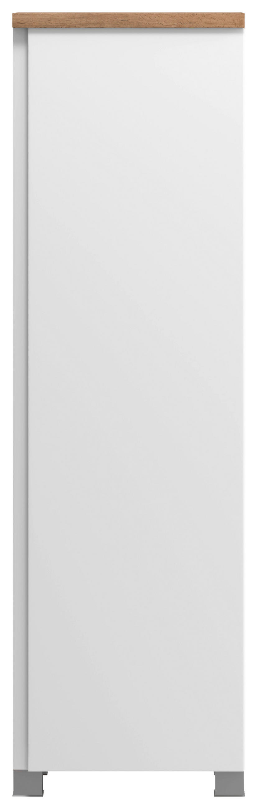 MIDISCHRANK 40/130/35 cm  - Weiss/Eiche Wotan, Modern, Holzwerkstoff/Kunststoff (40/130/35cm) - Held