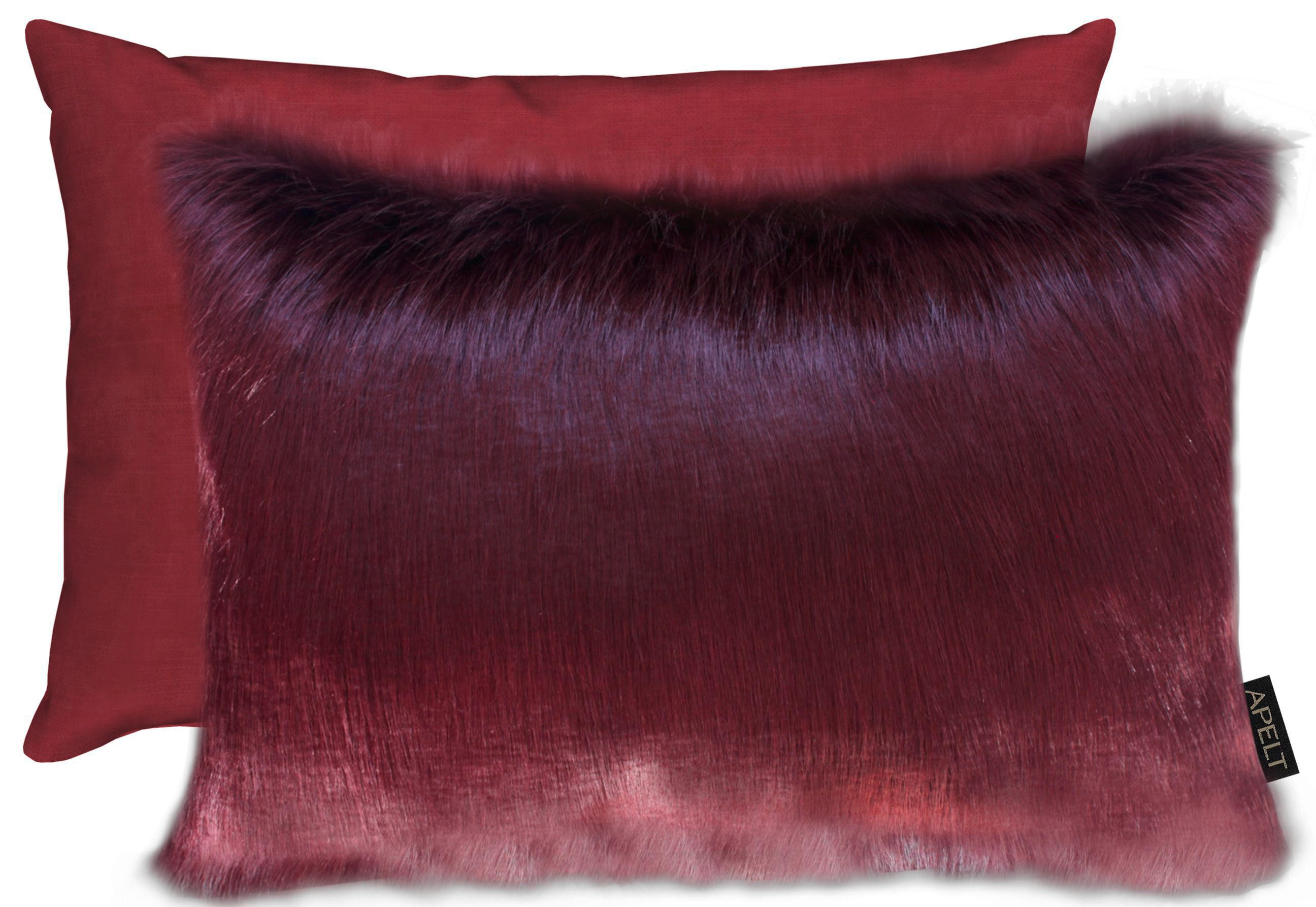 ZIERKISSEN 35/45 cm - Bordeaux, Basics, Textil (35/45cm) - Apelt
