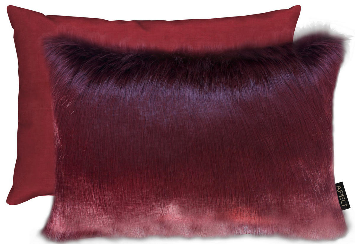 ZIERKISSEN 35/45 cm  - Bordeaux, Basics, Textil (35/45cm) - Apelt