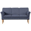 KÜCHENSOFA  in Flachgewebe Blau   - Blau/Naturfarben, ROMANTIK / LANDHAUS, Holz/Textil (186/96/80cm) - Sit & More