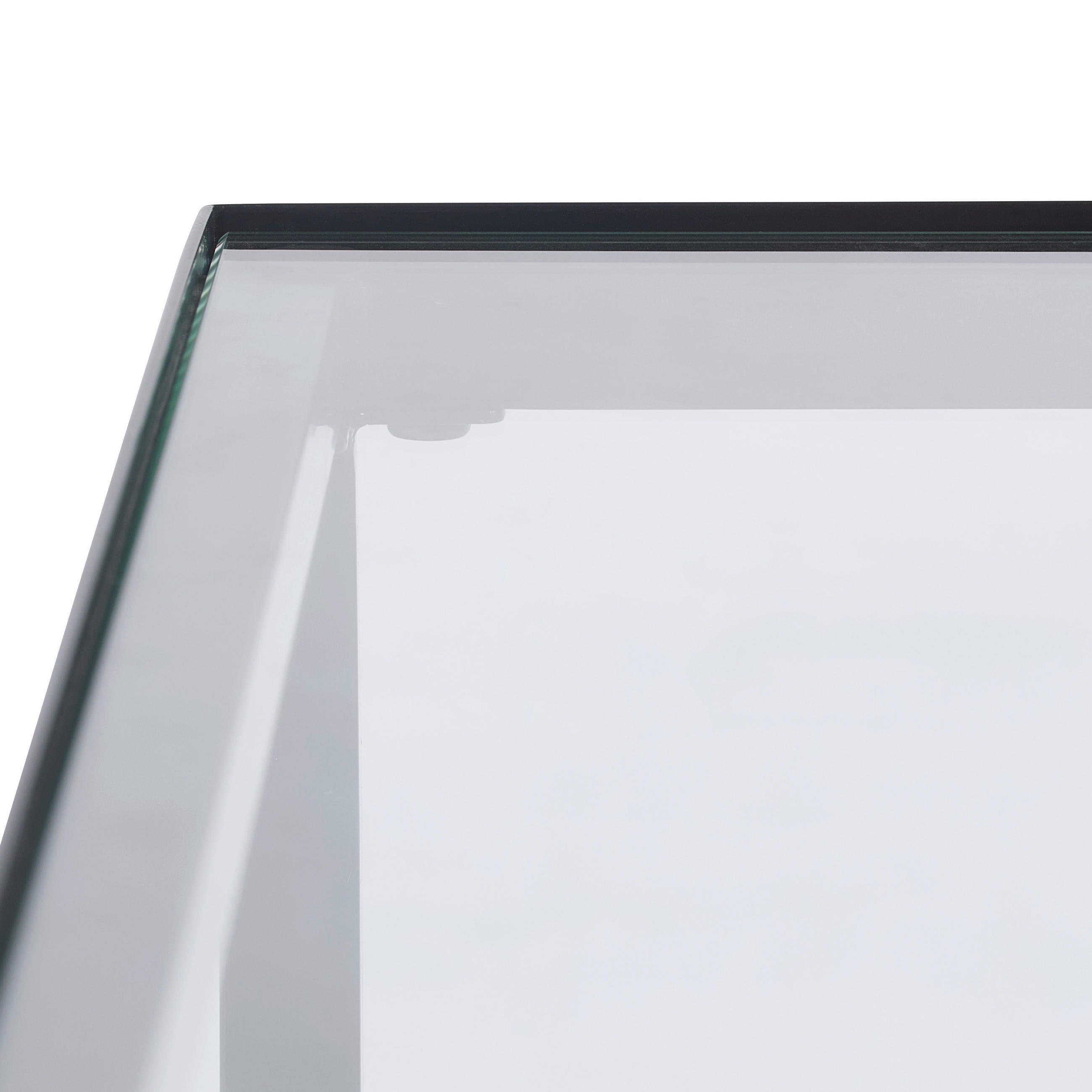 Thumbnail - Xora Couchtischset, Klar, Schwarz, Eiche, Metall, Glas, Holzwerkstoff, 2-teilig, quadratisch, Flachrohr, 40x48x40 cm, Bs...