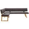 ECKBANK 155/225 cm  in Anthrazit, Eichefarben  - Eichefarben/Anthrazit, KONVENTIONELL, Holz/Textil (155/225cm) - Dieter Knoll
