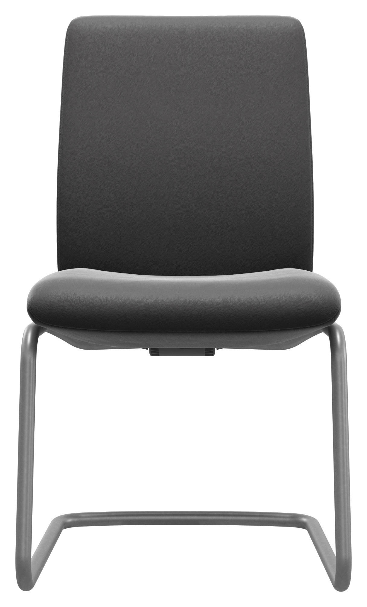 SCHWINGSTUHL in Aluminium Echtleder pigmentiert - Silberfarben/Grau, Design, Leder/Metall (54/92/62cm) - Stressless