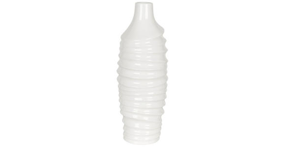 VASE 36,6 cm - Weiß, Design, Keramik (12,5/36,6/13,5cm) - Ambia Home