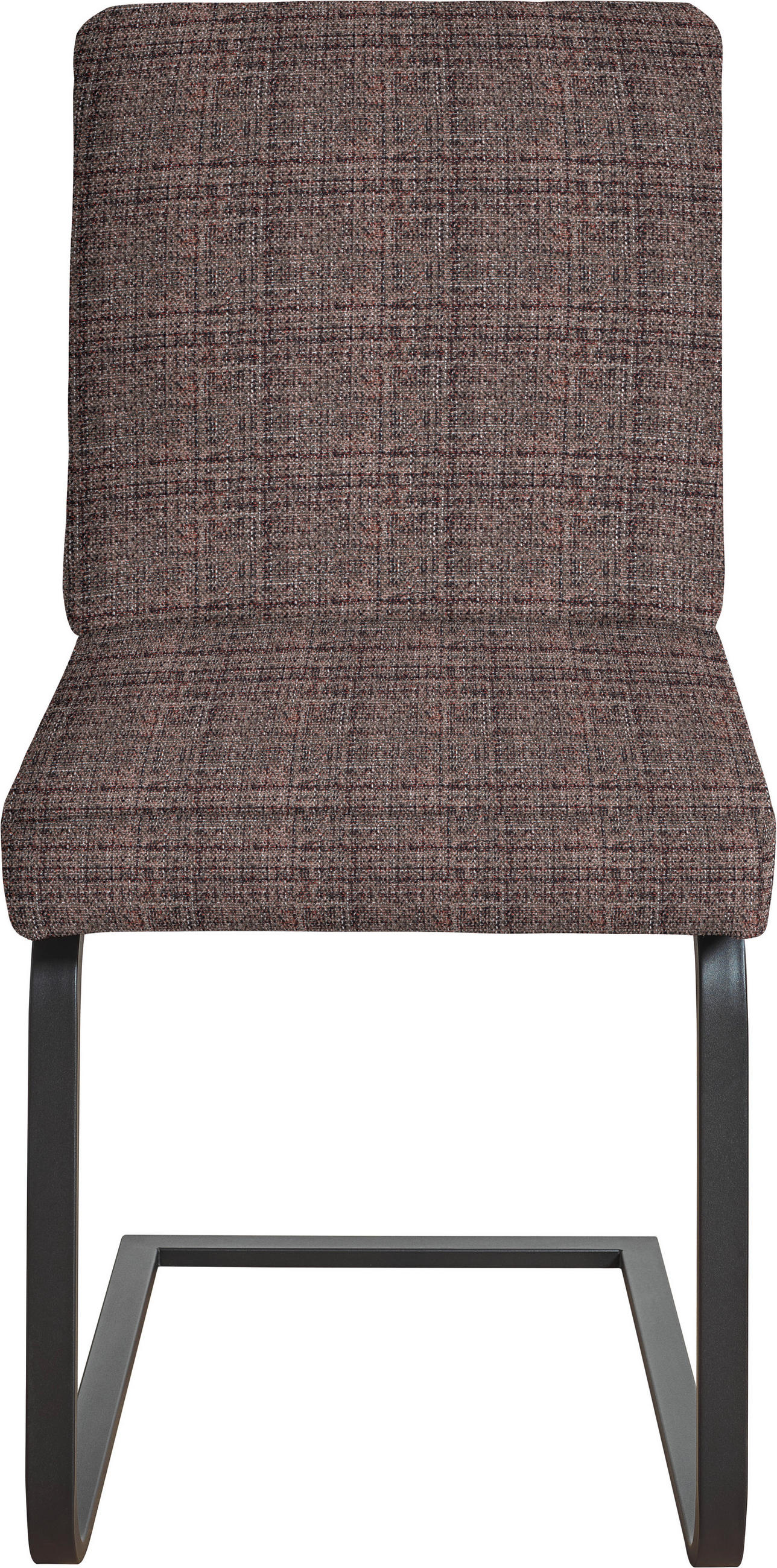 SCHWINGSTUHL  in Stahl Flachgewebe  - Dunkelbraun/Schwarz, Design, Textil/Metall (60/92/60cm) - Dieter Knoll