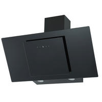 DUNSTABZUGSHAUBE  - Schwarz, Basics, Glas/Metall (60/43/114cm)