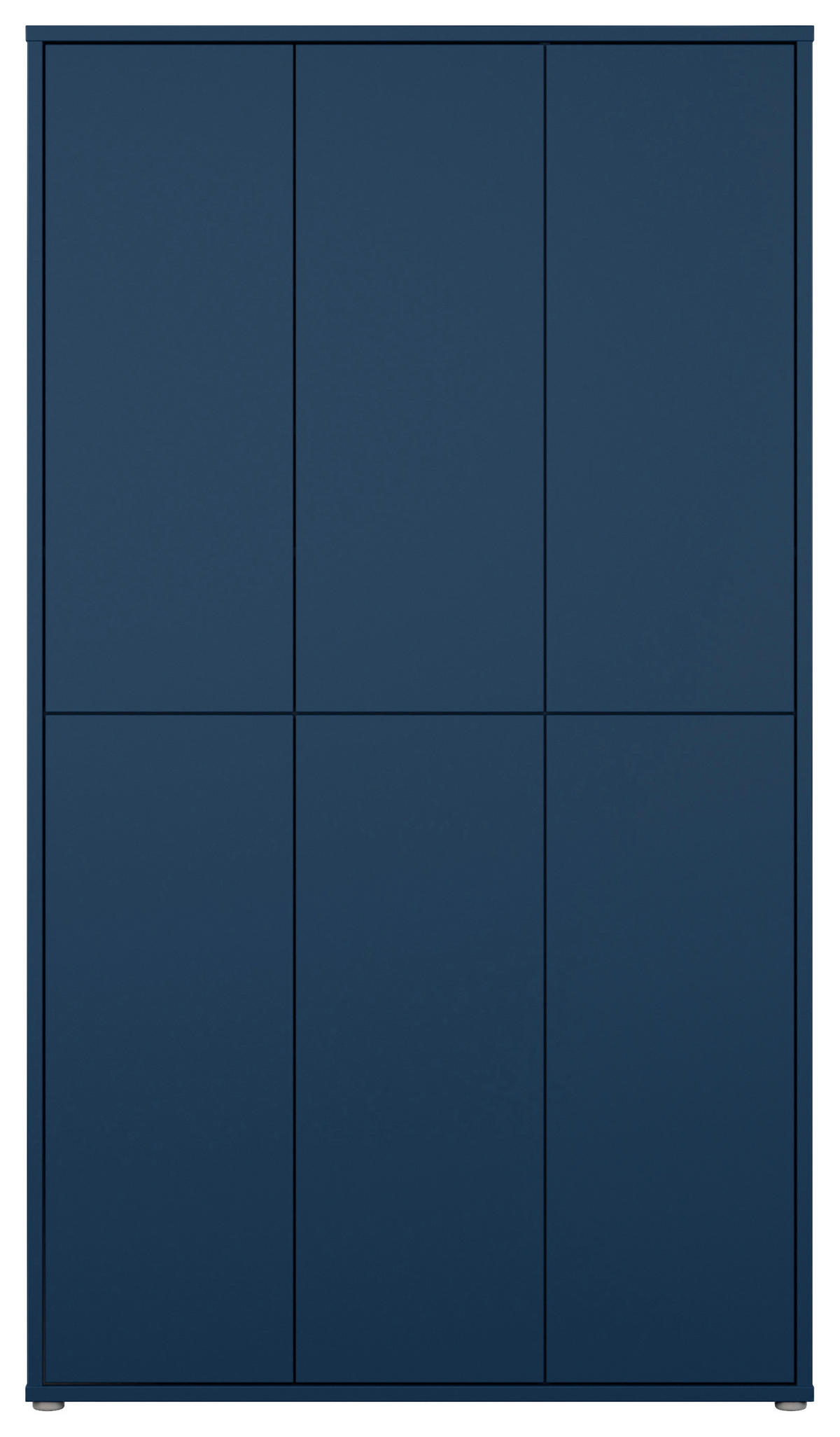 SCHUHSCHRANK 109,2/191,9/34,9 cm  - Dunkelblau/Grau, Modern, Holzwerkstoff/Kunststoff (109,2/191,9/34,9cm) - Modern Living