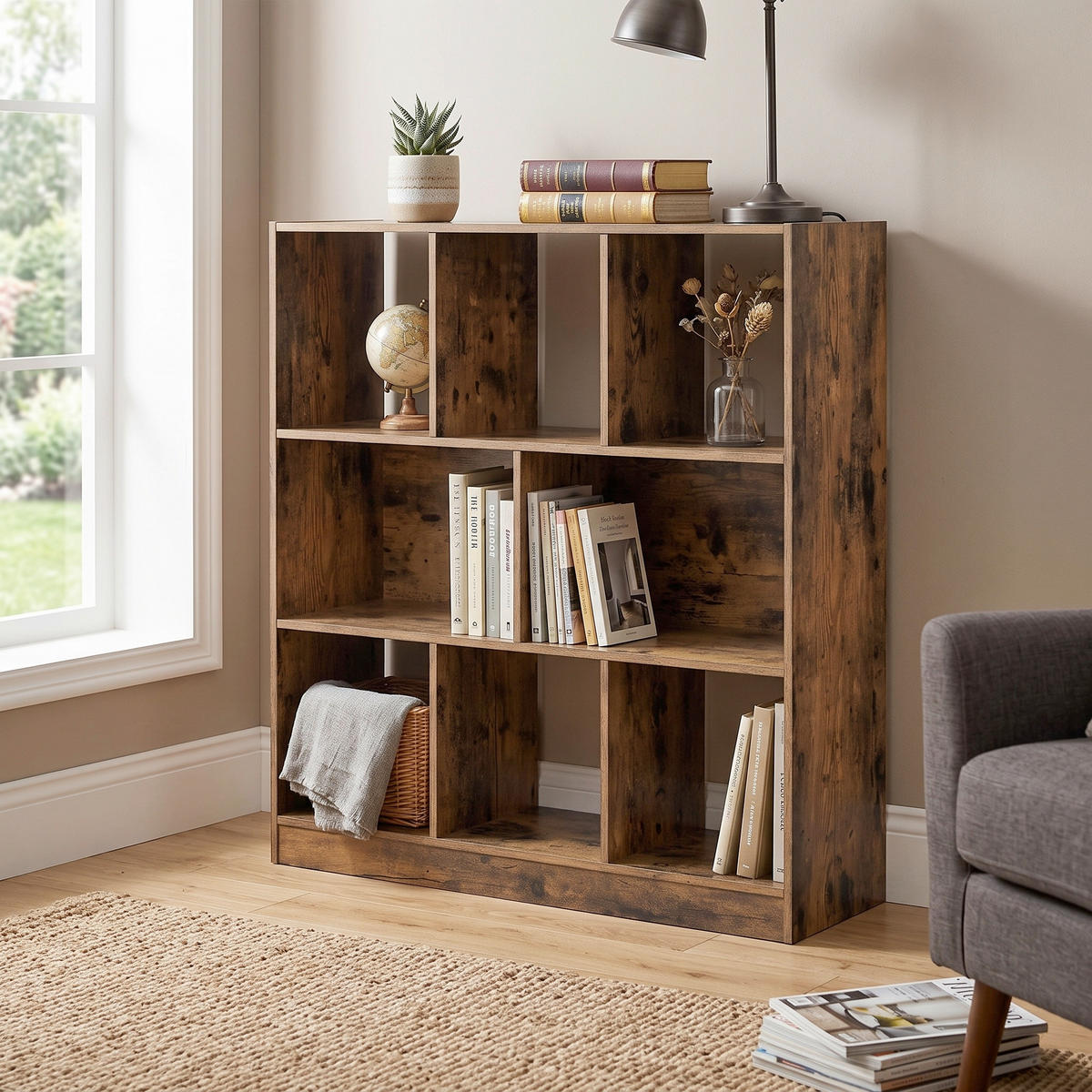 REGAL   - Braun, Basics, Holzwerkstoff (98/100/30cm) - Boxxx
