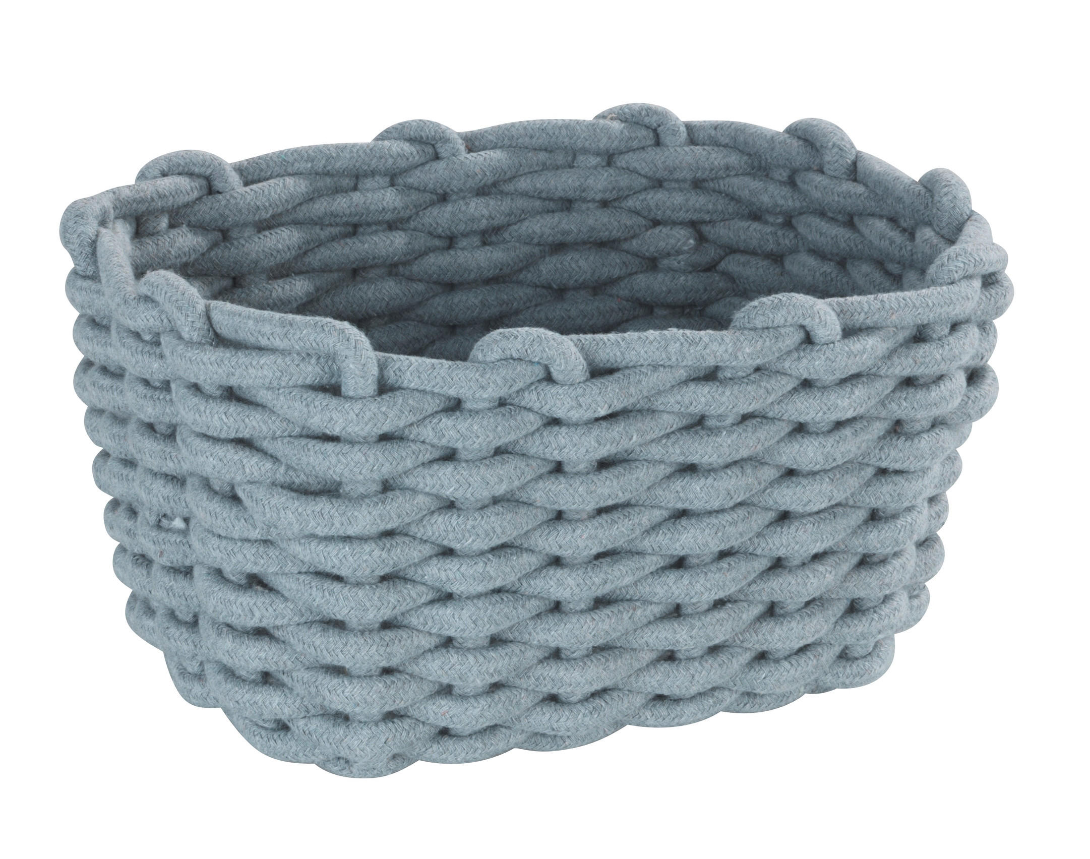 AUFBEWAHRUNGSKÖRBCHEN     - Hellgrau, Basics, Naturmaterialien/Textil (25/18/15cm) - Wenko