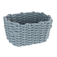 AUFBEWAHRUNGSKÖRBCHEN     - Hellgrau, Basics, Naturmaterialien/Textil (25/18/15cm) - Wenko