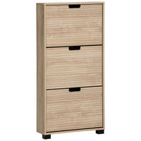 SCHUHKIPPER  in 59,8/124/19,55 cm  - Schwarz/Eiche Artisan, Design, Holzwerkstoff/Kunststoff (59,8/124/19,55cm) - MID.YOU