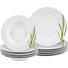 TAFELSERVICE 12-teilig - Weiß/Grün, KONVENTIONELL (26/21/26cm) - Ritzenhoff Breker TAFELSERVICE 12-teilig - Weiß/Grün, KONVENTIONELL (26/21/26cm) - Ritzenhoff Breker