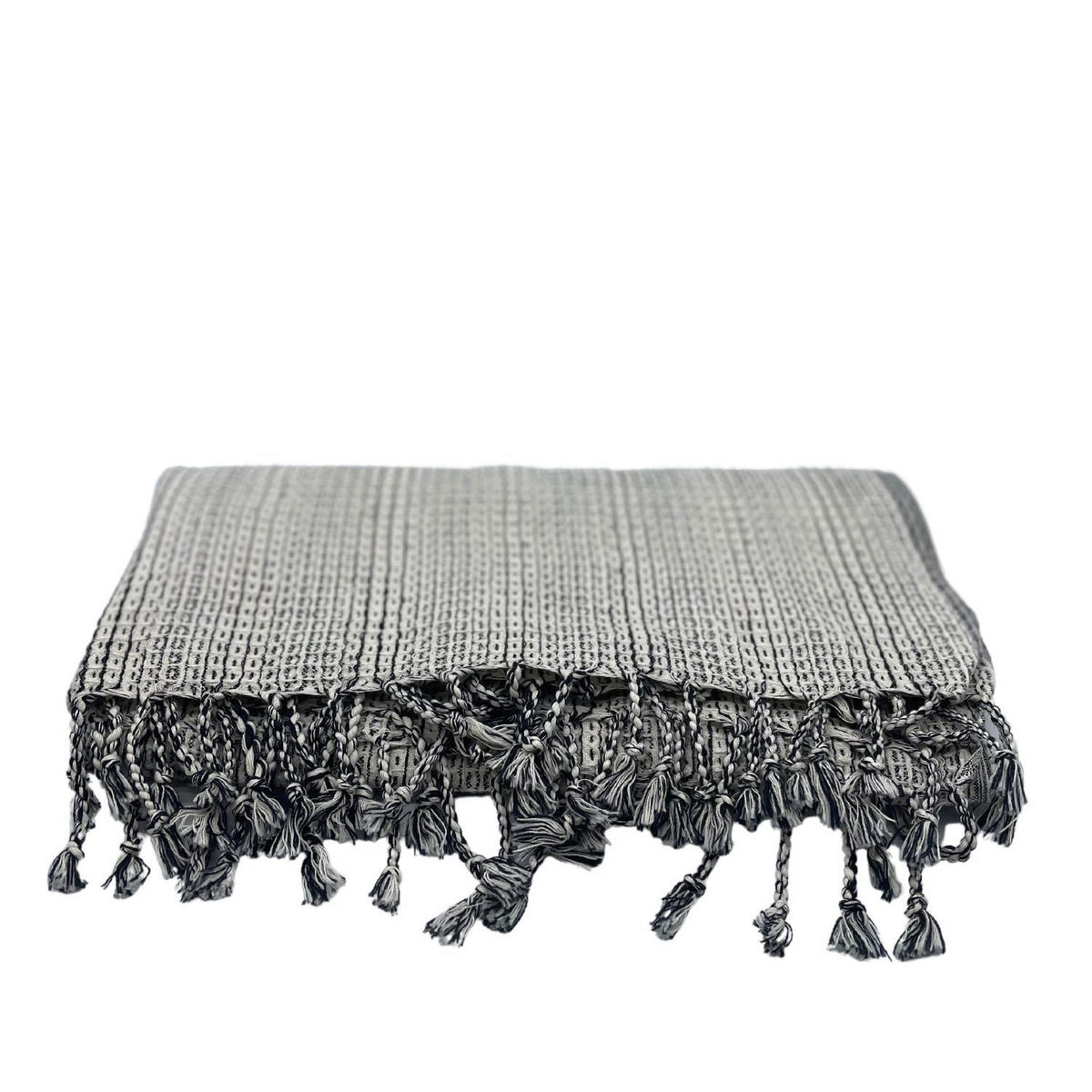 STRANDTUCH Plaid Grau 85/170 cm  - Grau, KONVENTIONELL, Textil (85/170cm) - Esposa