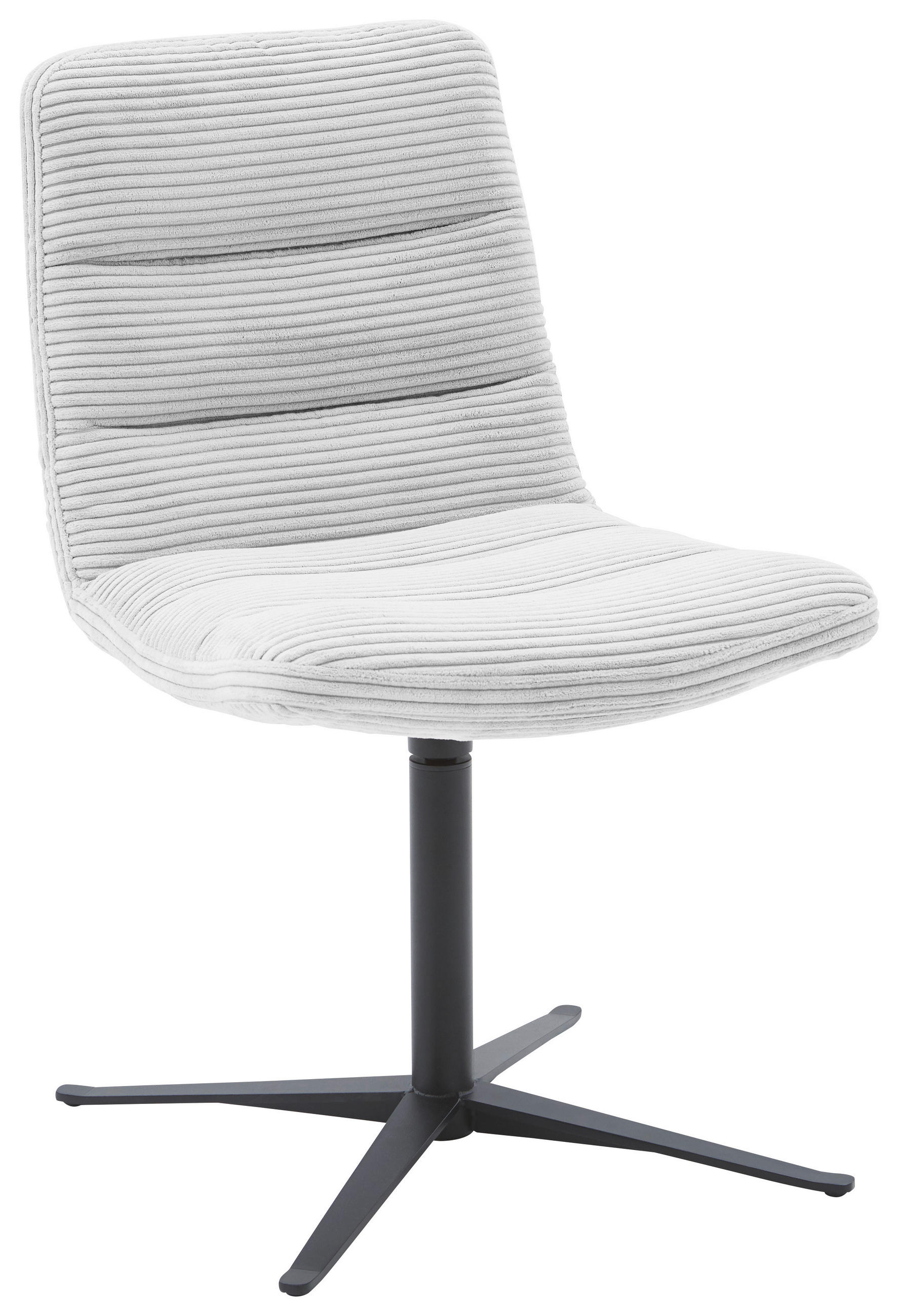 STUHL - Grauweiß/Schwarz, Design, Textil/Metall (61/88/66cm) - Dieter Knoll