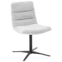 STUHL - Grauweiß/Schwarz, Design, Textil/Metall (61/88/66cm) - Dieter Knoll