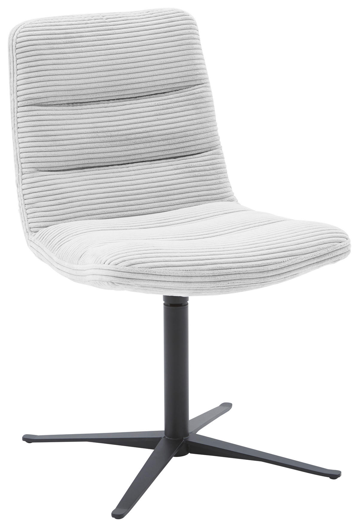 STUHL - Grauweiß/Schwarz, Design, Textil/Metall (61/88/66cm) - Dieter Knoll