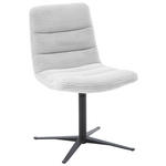 STUHL  in Cord Textil  - Grauweiß/Schwarz, Design, Textil/Metall (61/88/66cm) - Dieter Knoll