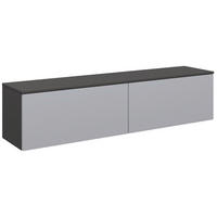 LOWBOARD  160,3/37,6/37,4 cm  individuell planbar, Beimöbel erhältlich, hängend, in verschiedenen Größen erhältlich, in verschiedenen Holzdekoren erhältlich  - Schieferfarben/Blaugrau, Design, Holzwerkstoff (160,3/37,6/37,4cm) - Celina Home