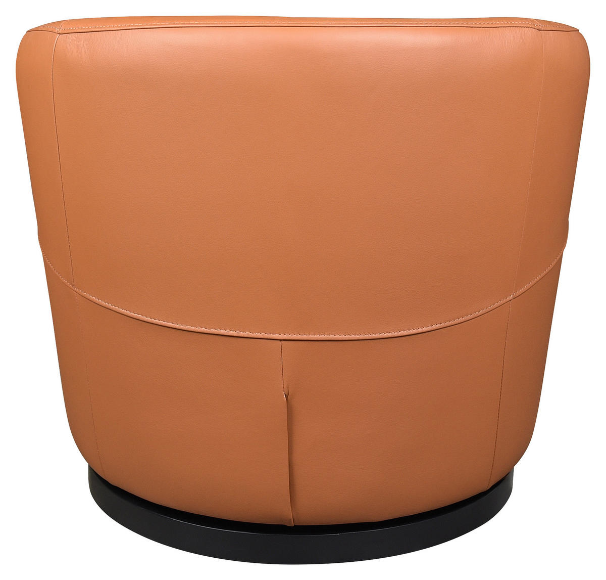DESIGNSESSEL in Echtleder Honig  - Schwarz/Honig, Design, Leder/Kunststoff (76/74/75cm) - Xora