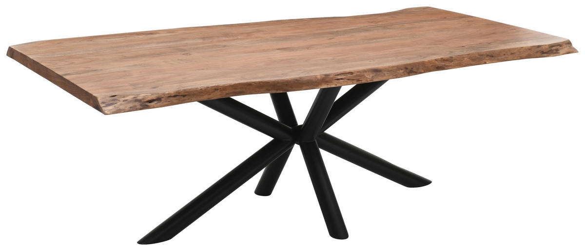 TISCHPLATTE Akazie massiv Akaziefarben  - Akaziefarben, Design, Holz (220/100/5,5cm) - Landscape
