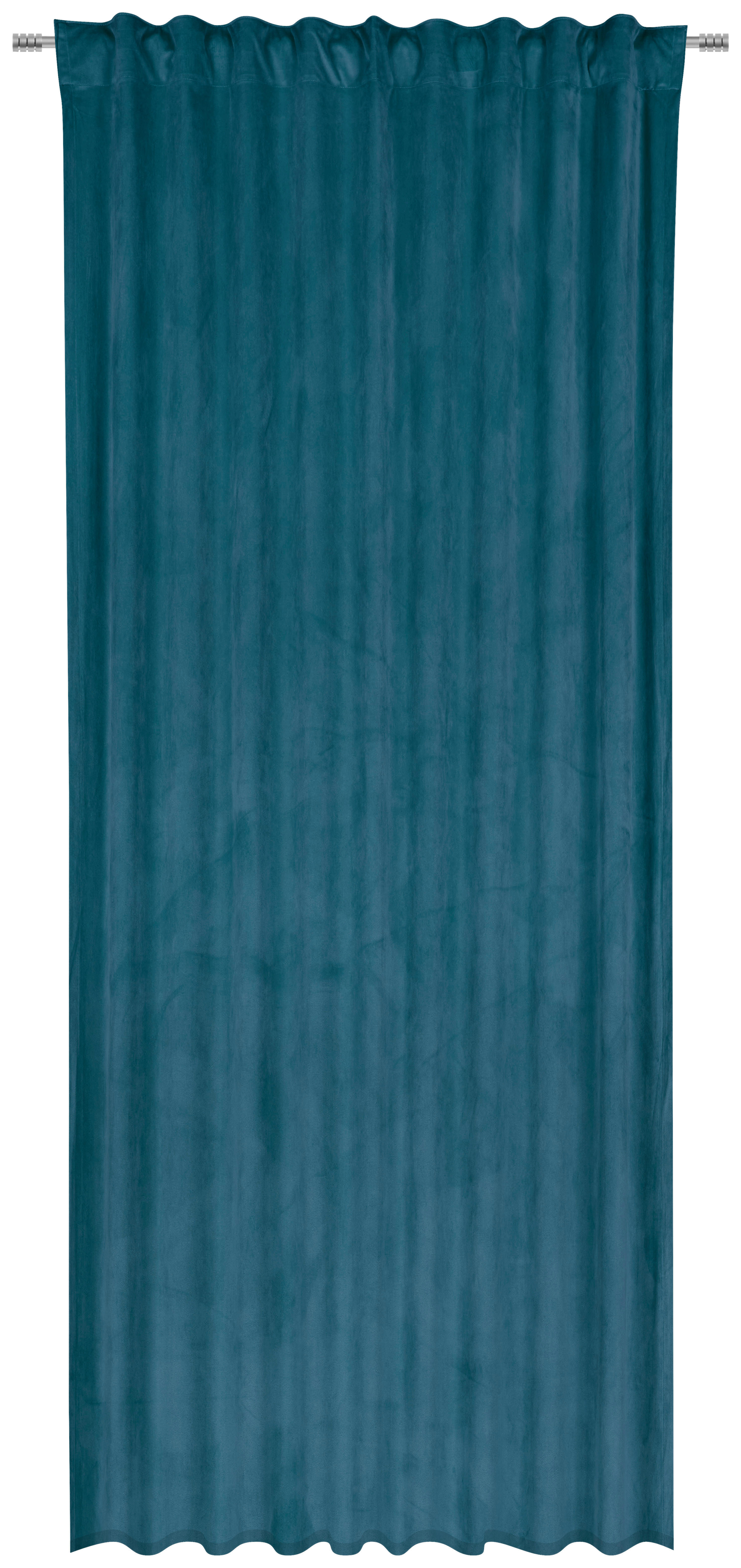 FERTIGVORHANG ZENATO blickdicht 135/245 cm   - Petrol, KONVENTIONELL, Textil (135/245cm) - Ambiente
